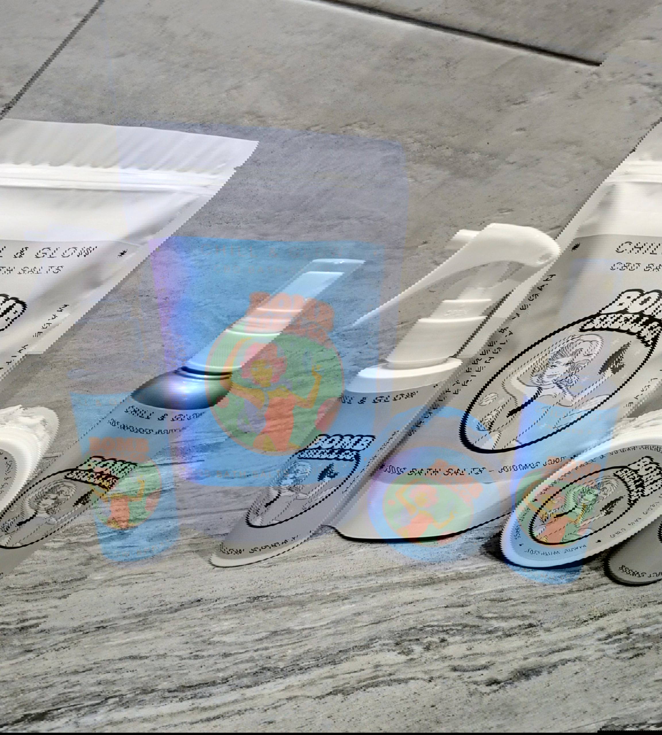 CBD spa wellness pamper kit